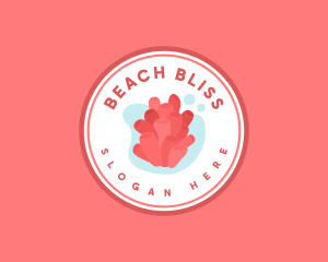 Coral Beach Aquarium logo design