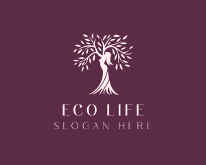 Woman Wellness Tree logo design