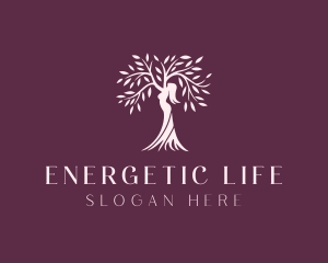 Woman Wellness Tree logo design