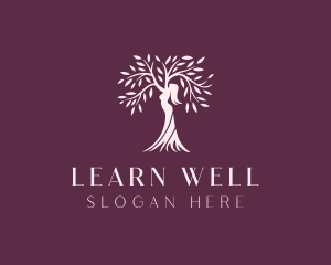 Woman Wellness Tree logo design