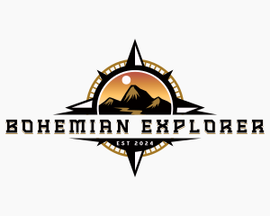 Mountain Compass Explorer logo design