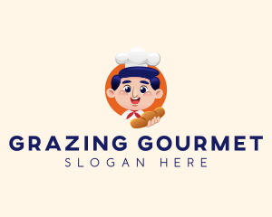 Bread Baker Mascot logo design