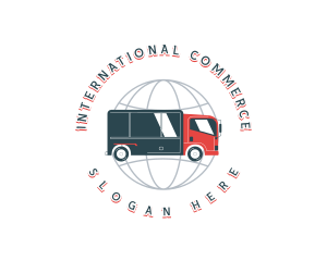 Global Logistics Truck logo design