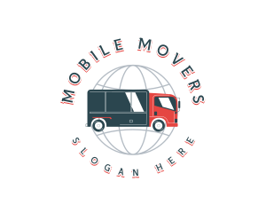 Global Logistics Truck logo design