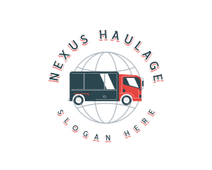 Global Logistics Truck logo design