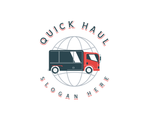 Global Logistics Truck logo design