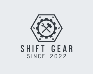 Automotive Engine Mechanic Gear logo design