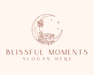 Crescent Moon Flower logo