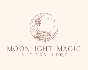 Crescent Moon Flower logo