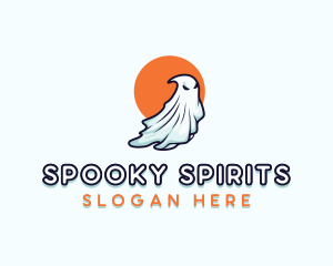 Scary Halloween Ghost logo