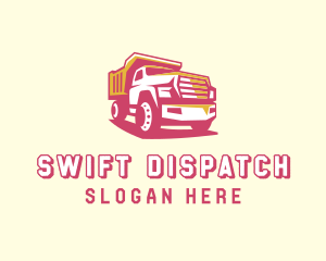 Dump Truck Construction Trucking logo design