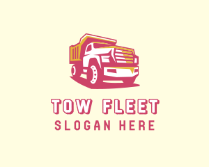 Dump Truck Construction Trucking logo design