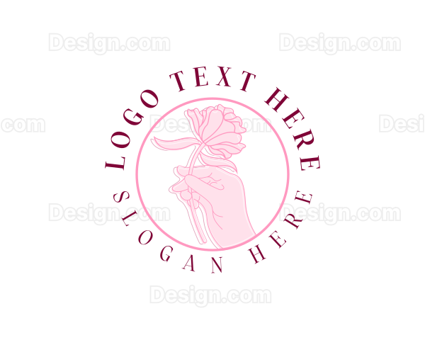 Floral Wedding Florist Logo