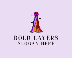 Stylish Mannequin Dress Gown logo design