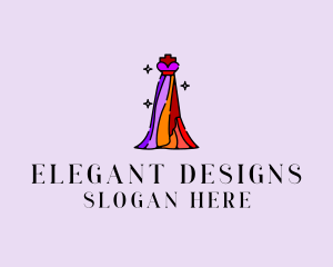 Stylish Mannequin Dress Gown logo design