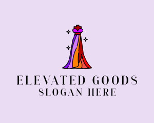 Stylish Mannequin Dress Gown logo design