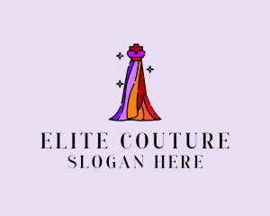 Stylish Mannequin Dress Gown logo design