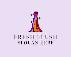 Stylish Mannequin Dress Gown logo design