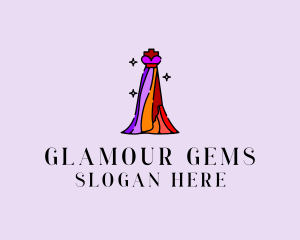 Stylish Mannequin Dress Gown logo design