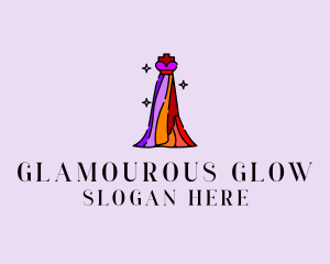 Stylish Mannequin Dress Gown logo design