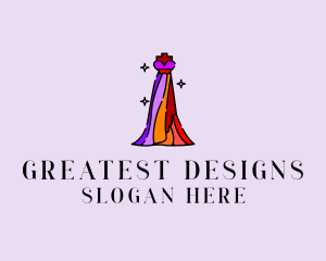 Stylish Mannequin Dress Gown logo design