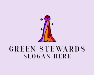 Stylish Mannequin Dress Gown logo design