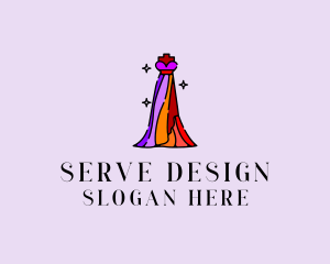 Stylish Mannequin Dress Gown logo design