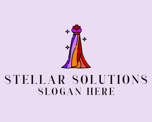 Stylish Mannequin Dress Gown logo design