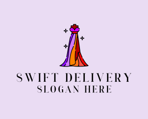 Stylish Mannequin Dress Gown logo design