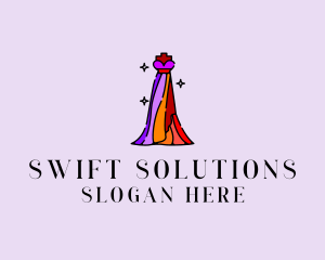 Stylish Mannequin Dress Gown logo design