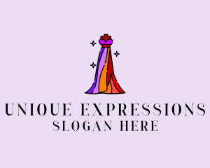 Stylish Mannequin Dress Gown logo design