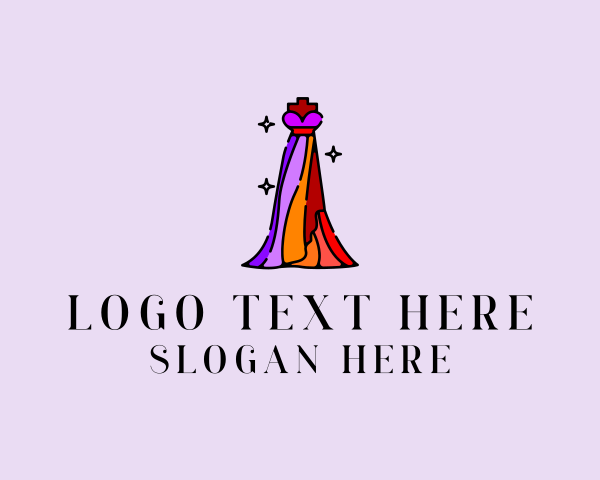 Long Gown logo example 3