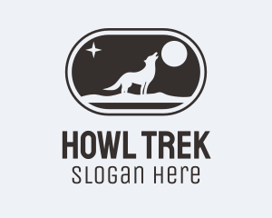 Wolf Howl Moon Badge logo