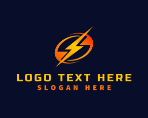 Lightning Bolt Electricity logo