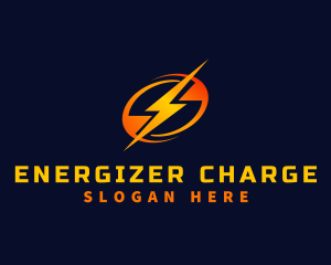 Lightning Bolt Electricity logo design