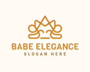 Noble Elegant Crown logo design