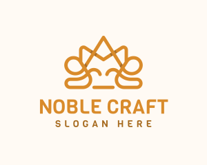 Noble Elegant Crown logo design