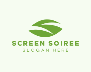 Green Leaf Letter S logo design