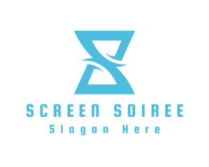 Letter S Hourglass logo design