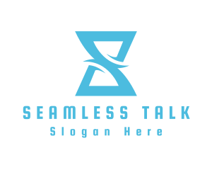 Letter S Hourglass logo design