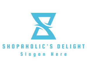 Letter S Hourglass logo design