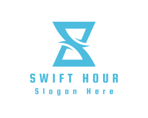 Letter S Hourglass logo design