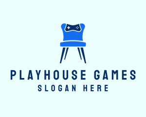 Gaming Controller Chair logo design