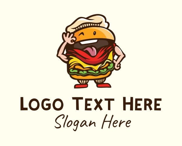 Cheeseburger logo example 4