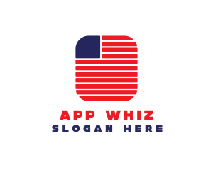 USA Flag App logo design