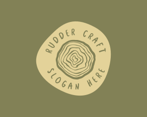 Organic Woodgrain Carpentry logo design