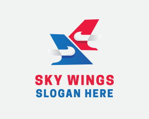 Modern Airline Transportation logo design