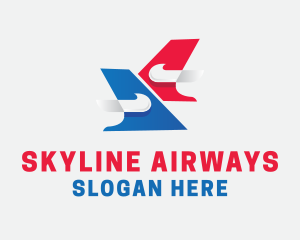 Modern Airline Transportation logo design