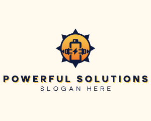 Battery Energy Plug logo design