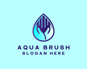 Hand Fluid Sanitizer logo design